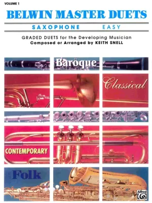 Jen Po Omezenou Doba BELWIN MASTER EASY DUETS for saxophones