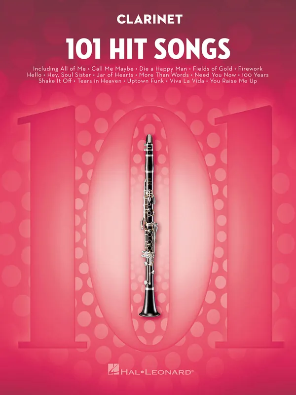 Top Prodej 101 Hit Songs for Clarinet / klarinet