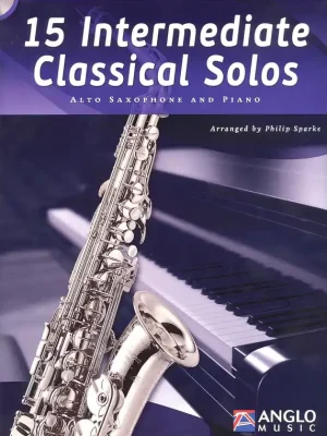 15 Intermediate Classical Solos + CD / altový saxofon a klavír Akční Cena