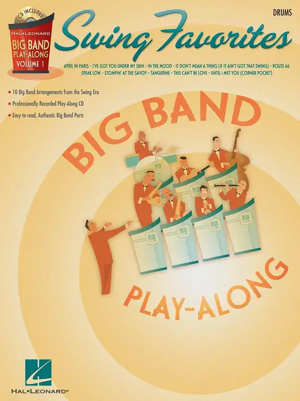 Značkový BIG BAND PLAY-ALONG 1 - SWING FAVORITES + CD / bicí nástroje