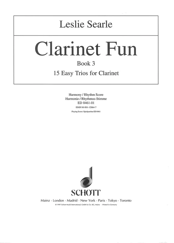 Clarinet Fun 3 / doprovod harmonický a rytmický Nová Kolekce