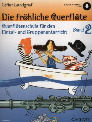 Die fröhliche Querflöte 2 + Audio Online / škola hry na příčnou flétnu Super Cena