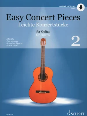 Easy Concert Pieces 2 + Audio Online / přednesové skladby pro mírně pokročilé kytaristy Ihned K Objednání