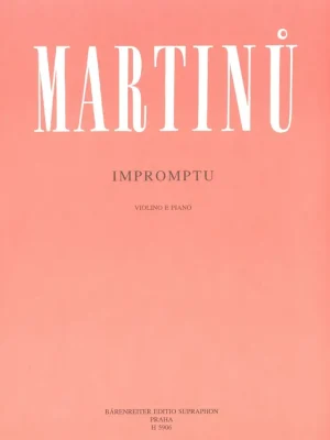 Martinů: IMPROMPTU - tři skladby pro housle a klavír Tovární Cena