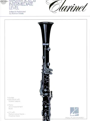 Akce MASTER SOLOS FOR CLARINET + Audio Online / klarinet a klavír