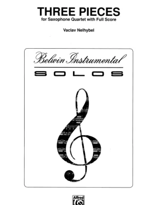 Nelhybel, Václav: Three Pieces for Saxophone Quartet (AATB) / partitura + party Sleva
