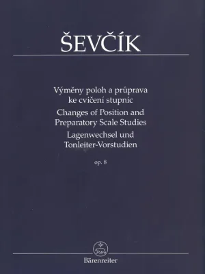 Super Cena Otakar Ševčík - Opus 8, Výměny poloh a průprava ke cvičení stupnic