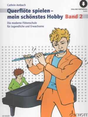 Cenový Hit QUERFLOETE SPIELEN - MEIN SCHOENSTES HOBBY 2 – Cathrin Ambach + Audio Online/ škola hry na příčnou flétnu