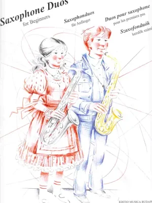 Doprava Zdarma SAXOPHONE DUETS for Beginners / dueta pro saxofony