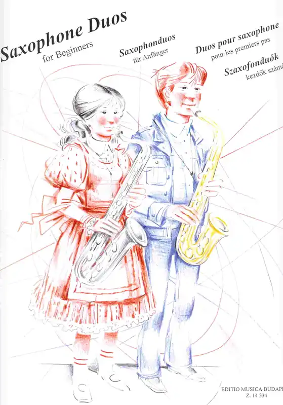 Doprava Zdarma SAXOPHONE DUETS for Beginners / dueta pro saxofony
