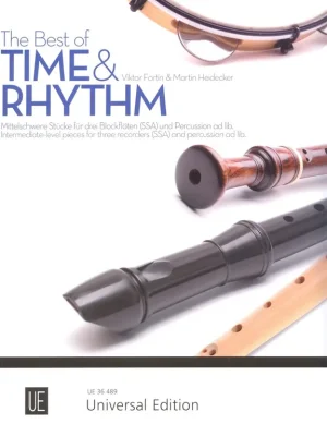 The Best of TIME + RHYTHM - devět skladeb pro tři zobcové flétny (SSA) a perkuse Rychlé Dodání