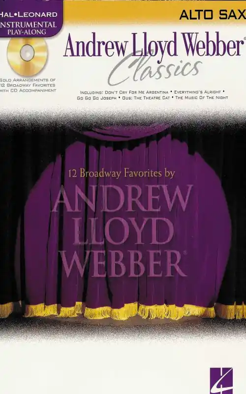 ANDREW LLOYD WEBER CLASSICS + CD / altový saxofon Oblíbený