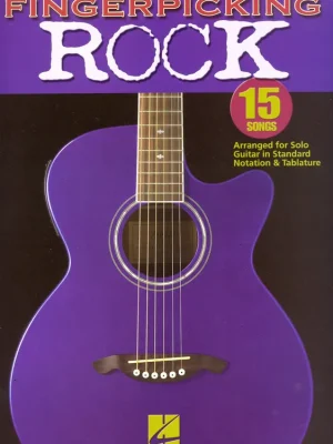 Fingerpicking ROCK - 15 songs arranged for solo guitar / kytara + tabulatura Sleva