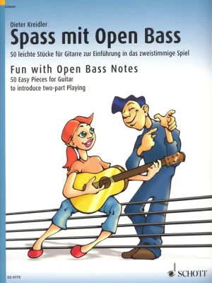 Fun with Open Bass Notes - 50 Easy Pieces for Guitar to introduce two-part Playing / kytara Hit Sezóny