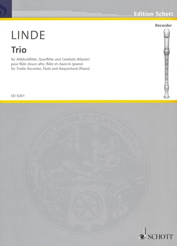 Aktuální LINDE: TRIO pro altovou zobcovou flétnu, příčnou flétnu a klavír (cembalo)