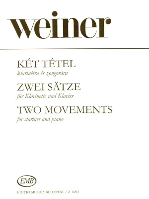 Doprava Zdarma Two Movements by Leo Weiner klarinet & piano