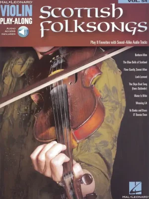 VIOLIN PLAY-ALONG 54 - SCOTTISH FOLKSONGS + Audio Online Speciální Cena