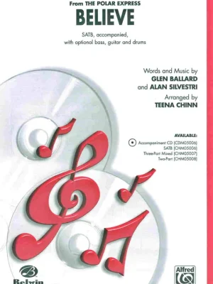 Aktuální BELIEVE - from The Polar Express / SATB* + klavír/akordy