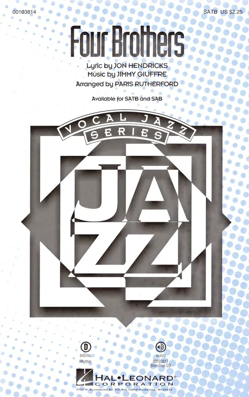 FOUR BROTHERS / SATB* + piano/chords Oblíbený