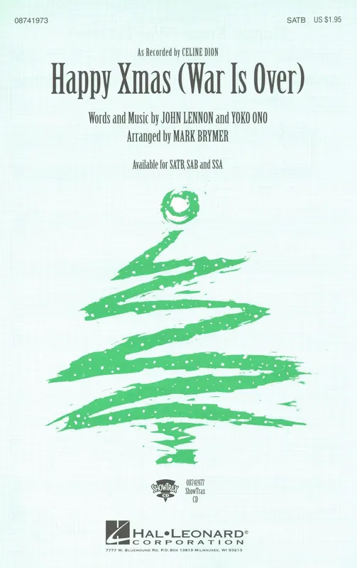 Top Prodej Happy Xmas (War Is Over) / SATB + piano/chords