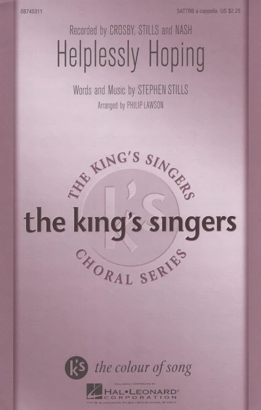 Nakupujte Hned HELPLESSLY HOPING / SATTBB* a cappella