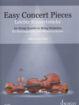 Sezónní Sleva Easy Concert Pieces / snadné přednesové skladby pro smyčcový kvartet (orchestr)