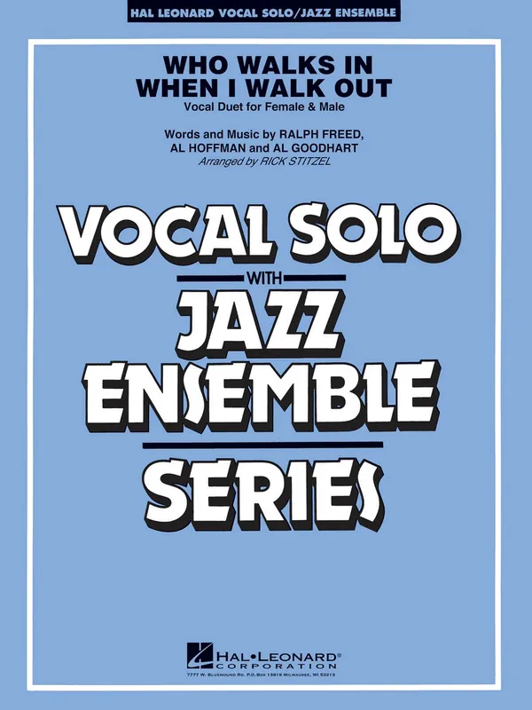 Ověřený Who Walks In When I Walk Out - Vocal Duet with Jazz Ensemble / partitura + party