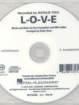 Přímo Od Výrobce L-O-V-E / ShowTrax CD (CD s hudebnín doprovodem)