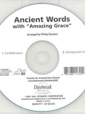 Ancient Words (with Amazing Grace) - CHOIRTRAX CD - hudební doprovod Autentický