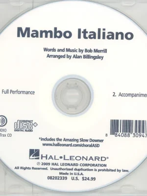 Mambo Italiano - ShowTrax CD (CD s hudebním doprovodem) Akční Cena