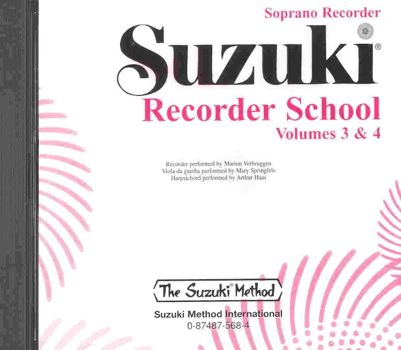 Ověřený SUZUKI SOPRANO RECORDER SCHOOL 3 & 4 - CD with accompaniment