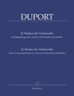 21 Etudes for Violoncello with an accompaniment of a second Violoncello ad libitum Cenová Bomba