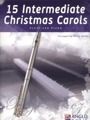 15 Intermediate Christmas Carols pro příčná flétna a klavír Akční Nabídka