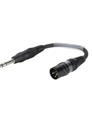 Pouze Dnes Sommer cable adaptér 3-pin XLR(M)/Jack 6,3mm stereo 0.15m, černý