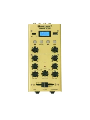 OMNITRONIC GNOME-202P, 2-kanálový, USB, MP3, Bluetooth, zlatý Výhodná Nabídka