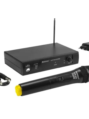 Omnitronic VHF-101, 1-kanálový bezdrátový mikrofonní set 214.35 MHz Jen Po Omezenou Doba