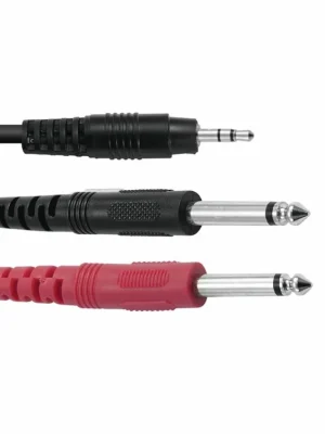 Hit Sezóny Kabel 3,5 Jack / 2x Jack ECO, délka 1,5m, černý