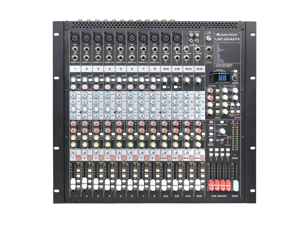 Omnitronic LMC-2642FX USB Mixing console Značkový