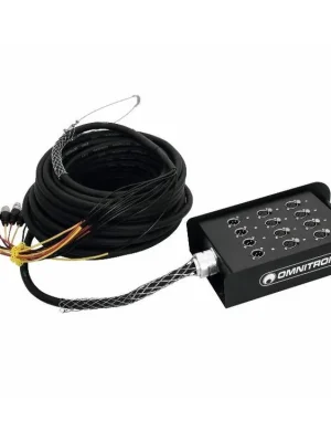 Omnitronic multicore kabel se stageboxem 8IN/4OUT XLR, 30 m Doprava Zdarma