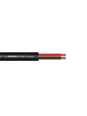 Sommer Cable reproduktorový kabel FRNC, 2x2,5 mm, černý, 100 m role Zlevněný