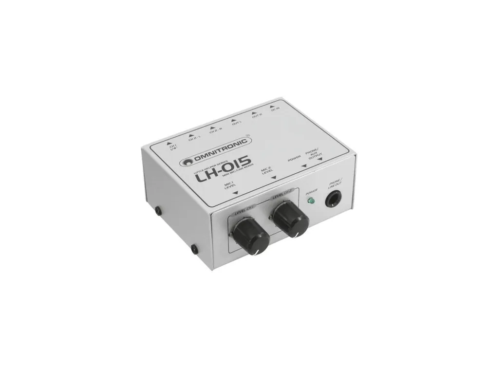 Omnitronic LH-015, mini mixážní pult 2-kanálový Značkový