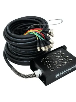 Omnitronic multicore kabel se stageboxem 12IN/4OUT XLR, 30 m Speciální Cena