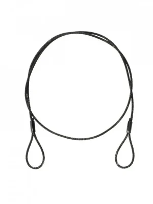 Dokud Zásoby Vydrží Ocelové jistící lanko 3 mm x 900 mm (SC), černé bez karabiny