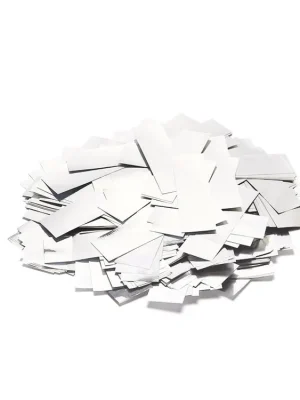 Nejlepší Cena Tcm Fx pomalu padající obdélníkové konfety 55x18mm, bílé/stříbrné, 1kg