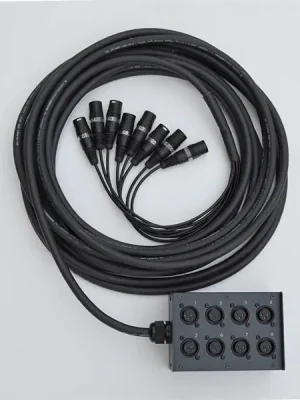 Multipárový kabel se stageboxem 8IN - 10m Vysoce Kvalitní