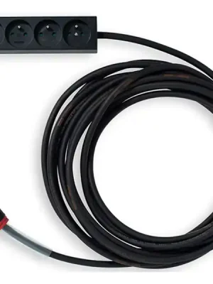 MD Cables - napájecí kabel 3x1,5mm 230V 4x zásuvka 5m Nová Kolekce