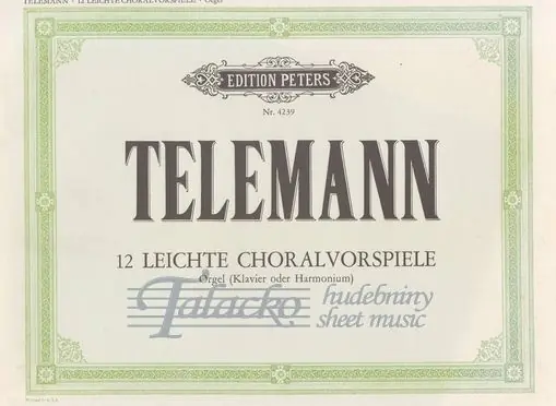 12 Easy Chorale Preludes without pedals Akční Cena
