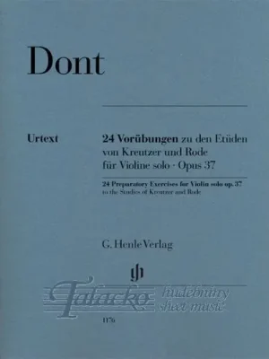 24 Preparatory Exercises to the Studies of Kreutzer and Rode for Violin solo op. 37 Pouze Dnes