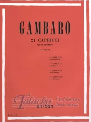 21 Capricci per Clarinetto Cenový Hit