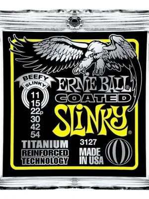 Výhodná Nabídka Ernie Ball Coated Slinky Titanium Beefy.011-.054